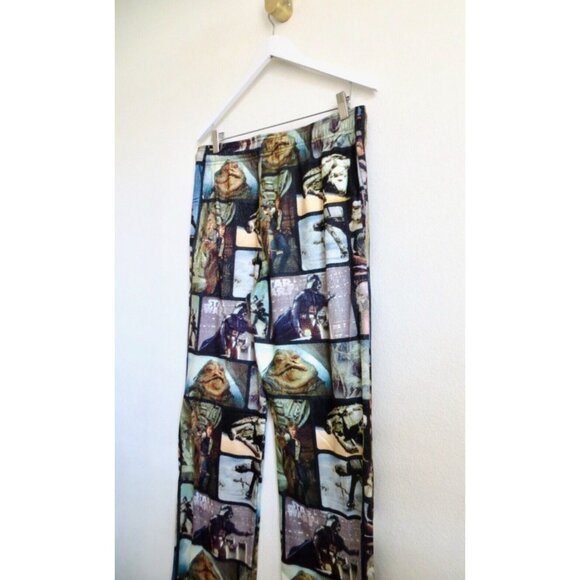 Star Wars Character Scenes Fleece Pajama Pants Men's SZ M - Picture 7 of 9